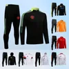 2122 Футбол полная куртка на молнии футбольные спортивные костюмы Maillot Foot Bruno Fernandes Martial Utd United Hoodie Survetifer Chandal Training Suit AE054003356