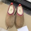 2023 Tasman Australia Mini Tazz Ultra u Hausschuhe Kurze Ug Boot Bottes Braune Plattform Pelz Kastanienstiefel Frauen Rot Rosa Blau Hausschuhe 5a