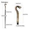 Other Fashion Accessories Bronze Luxury Snake Handle Fashion Walking Stick for Party Decorative Walking Cane Elegant Crosier Knob Walking Stick 93cm 231012