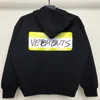 Herenjassen Oversized VETEMENTS Heren Rits Hello Label Dames 1 Vest Capuchon Sweatshirts 231012