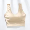 Reggiseno sportivo per la schiena di bellezza a forma di V da yoga per le donne Gilet da corsa per ciclismo all'aperto imbottito push up Bralette Top intimo per palestra fitness