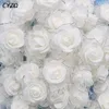 Torkade blommor 20st/parti 4cm pe skum silk rose konstgjorda blommor huvuden för bröllop hem dekoration diy scrapbooking krans falska rosblomma 231013