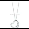 Handgjorda smycken koreanska mode Simple Silver Smooth Hearthaped Peach Heart Women Jewelry IOE4J Pendant Halsband WNI5H208H