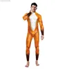 Thème Costume Femmes Hommes Combinaisons Girafe Serpentine Tigre Sexy Cosplay Venez Animal Imprimer Couple Body Léopard Shapewear Barboteuse Tenues T231013