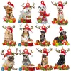 Christmas Decorations Christmas Tree Pendant Cute Puppy Resin Acrylic Dog Drop Ornament Year Festive Party Supplies Room Decoration Xmas Gift 231013