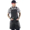 Förkläden Fashion European American Cross Apron Carpenter Elektriker kafé Floral Workkläder Män och kvinnor Förkläde Anpassad 231013