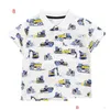Camisetas 2021 verão bebê crianças roupas camiseta 100% algodão manga curta dinossauro impressão flores menina menino top bebê, crianças maternidade bebê dhw2s