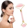 Natural Rose Quartz Facial Massage Crystal Stone Body Jade Massager Derma Roller Skin Care Beauty Tool ZZ