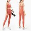 Yoga outfit VNAZVNASI 2023 Set Leggings and Tops Fitness Sports Suits Gym Clothing Bra Seamless Running Women Pant 231012