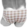 Sous-vêtements Plaid Sissy Pénis Poche Culotte Sexy Hommes Bref Lingerie Dentelle Coton Softy Drôle Mignon Adulte Érotique Costume Bikini