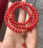 Strand Haute Qualité Sud Agate Rouge Bracelet Avec Hetian Jade Papillon Gland Charme Multicouche Bracelet Femmes Chandail Chaîne Collier