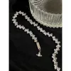 Ff 22 Ny högutgåva Western Empress Dowager Zircon Water Diamond Necklace Armband Känns lätt lyxkrage Kedja Kedja Kedja