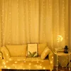 Christmas Decorations Christmas Decoration Curtain LED String Lights Garland Festival USB Remote Control Holiday Wedding Fairy Lights Bedroom Home 231013