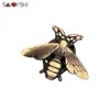 Pinos broches savoyshi engraçado bronze abelha broche pino para terno masculino casaco crachá pinos jóias lapela presente novidade animal camisa accessor249t
