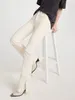 Jeans pour femmes Femmes High-Rise Slit Boot-Cut 2023 Automne Hiver Femmes Vêtements Coton Vintage Denim Pantalon Mode Pantalons longs