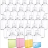 Bouteilles en plastique de 30ml 60ml avec capuchon rabattable, conteneurs vides rechargeables transparents pour désinfectant pour les mains, shampoing liquide Upfsq