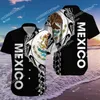 Men's Casual Shirts Mexico Summer Shirt Fashion Hawaiian Short Sleeve