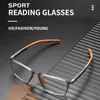 Reading Glasses Lunettes de lecture de mode TR90 monture en Silicone lunettes de sport pour hommes presbytie lunettes ultra légères Anti-lumière bleue 100 à 400 231012