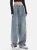 Dames 2023 Winter Y2k Mode Dames Haruku Jeans Wijde Pijpen Punk Losse Casual Denim Cargo Broek Baggy Streetwear Lange Broek Tij YQ231013