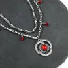 Kedjor Classic American Drama Home of the Dragon Season 1 Princess Rhaenyra Targaryen Red Ruby Necklace Fashion Jewelry Gift2400