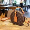 2023 Fashionniche Brand Design Borsa a tracolla monospalla rotonda 2022 Borse arrotondate alla moda Borsa da torta arrotondata stampata versatile da donna