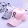 Verão de alta qualidade feminino strass bonés beisebol para menina feminino ajustável hip hop moda lantejoulas snapback chapéus q07032593