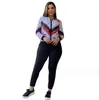 Trailtsuits Kadın Tasarımcı Uzun Kollu İki Parçalı Pantolon Set Beyzbol Jogging Sport Takım Moda Mektubu Baskı Ceket