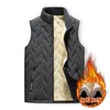 Gilets pour hommes hiver hommes vestes solide sans manches hommes cachemire polaire chaud gilet veste jaquetas masculina de inverno 231012