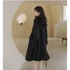 Trench da donna 2023 Primavera Autunno Cappotto di media lunghezza Maniche lunghe Giacca a vento da donna Sottile Stile di moda coreano Capispalla