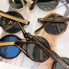 Solglasögon japanska märke vintage klar grön polariserad rundtyp för kvinnor män Handfarkosttjockna acetat solglasögon