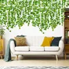 Dekorativa blommor Artificial 12 Vine Leaf Hanging Home Decor Wisteria Garland