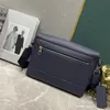Новая модная дизайнерская сумка мужская сумка Trio Messenger высокого качества сумки через плечо Женские классические черные роскошные сумки сумки кошелек с тиснением Кожаные сумки на ремне