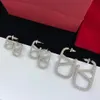 2023 simple and atmospheric metal earrings, suitable for women's fashionable new exquisite earring gifts