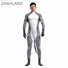 Thème Costume Zawaland Femmes Loup Imprimé Cosplay Venez Costume De Couverture Complète Adulte Combinaison Zentai Carnaval Catsuits avec Queue Body Cosplay T231013