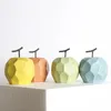 Decorative Objects Figurines Nordic Sculpture Figurines For Interior Office Desk Accessories Home Decor Pear Apple Ceramic Decor Abstract Fruit Ornaments 231012