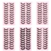 Faux cils 31020 paires de cils de Volume russe moelleux Faux vison dramatique longue extension de cils épais maquillage pour les yeux 231012