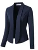 Damenanzüge Blazer ZOGAA Anzug Damenmode Langarm Strickjacke Jacke Einfarbig Revers Schlank Damen Top Baumwollblazer S-XXL 231013