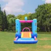 Inflatable Castle For Toddlers Kids Water Park House Jumping Jumper with Pool Ball Pit Wet and Dry Castle Outdoor Play Fun in Garden Backyard Party Seahorse Theme