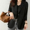 Damespakken Elegant Office Lady Blazer Vrouw Formeel Mode Lange mouw Single Button Blazers in jassen en jacks Kleding Bovenkleding