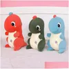 Plush Dolls 30Cm Cute Soft Down Cotton Small Dinosaur Plush Dolls Cartoon Softcute Big-Eyed Childrens Doll Pillow Ups Or Toys Gifts St Dh6Nf