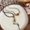 Hanger Kettingen Etnische Stijl Vlinder Kralen Ketting 2 Stuks Vintage Dubbellaags Sleutelbeen Ketting Natuursteen Choker Cadeau