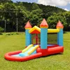 Kids Outdoor Play Set Inflatable Jumping Bouncy Castle and Slide Ball Pit Outdoor Indoor Bounce House for Kid Toddlers Children Toys US Bouncer Play Fun Birthday Gift