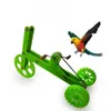 Outros suprimentos de pássaros 1 pc engraçado papagaio brinquedo interativo criativo colorido adereços de treinamento de bicicleta
