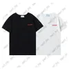 Summer Designer Luxury Tshirt Mens Letter Printing T Shirts Womens Red Stripe Print Casual Cotton Tshirt TEE TOPS271R