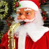 Kerstversiering Navidad Decoratieve Elektrisch Blazende Saxofoon Kerstman Decoratie Kerst Grote Scène Layout Chrismas Cosplay 231013