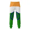 Pantalon pour hommes Inde Bharat Flag Pantalon de survêtement pour hommes avec poches Joggers pour hommes Sports Casual Sweat Cordon de serrage