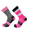 Sports Socks Calcetines Ciclismo Hombre Striped Polka Dot Cycling Socks Professional Sports Breatble Bicycle Running 231012