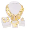 Bruiloft Sieraden Sets Ketting Voor Vrouwen Italië Vergulde Set Party Bijoux Dubai Big 231012