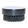 Brosses de nettoyage Poils de sanglier naturels Barbe Portable Manche en bois noir Salle de bains Brosse faciale Ménage Mas Outils de beauté Drop Deli Dhmcn