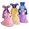 Robes de filles Costume Raiponce enfants Anna Aurora été robe de princesse fantaisie enfants Halloween fête d'anniversaire de noël 38 ans 231013